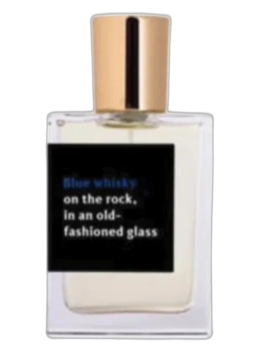 Blue Whisky On The Rock, In An Old-fashioned Glass Proad by Proad