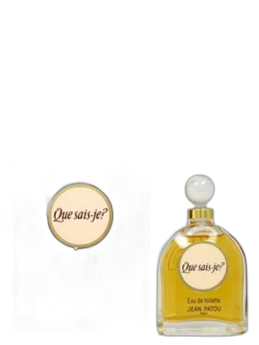 Que Sais Je? Jean Patou by Jean Patou